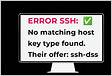 SSH returns no matching host key type found. Their offer ssh-ds